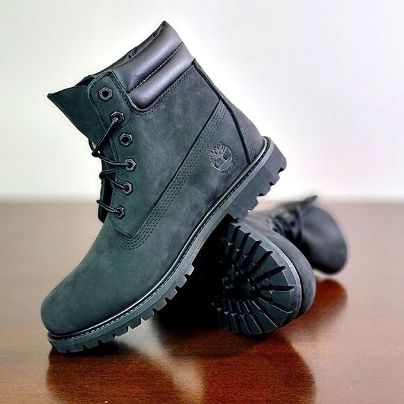 Timberland Waterville 6 Womens Black Boots Leather - Picture 1 of 14